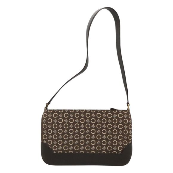 CELINE C Macadam Canvas Shoulder Bag Brown - Picture 2 of 15